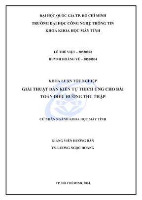 Khóa luận tốt nghiệp khoa học máy tính giải thuật đàn kiến tự thích ứng cho bài toán điều hướng thu thập