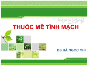 Thuốc mê tĩnh mạch bs hà ngọc chi