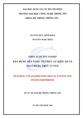 Khóa luận tốt nghiệp hệ thống thông tin xây dựng nền tảng tổ chức sự kiện ảo cho triển lãm trực tuyến