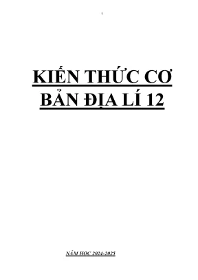 Kiến thức cơ bản sgk lớp 12