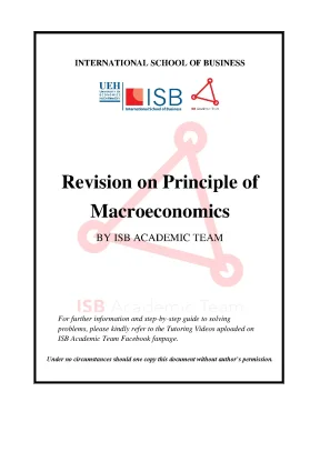 Handbook principle of economics macroeconomic