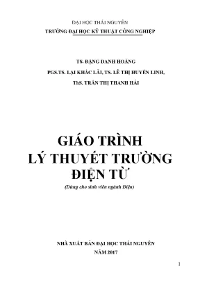 Giáo trình lý thuyết trường điện từ
