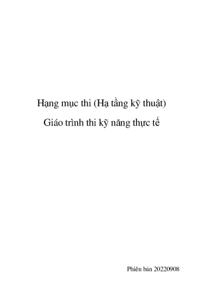 Giáo trình thi kỹ năng thực tế chương 5 kiến thức về công cụ máy móc vật liệu và dụng cụ đo sử dụng tại công trường