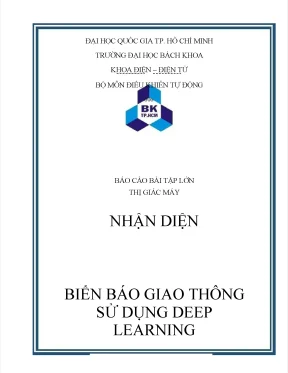 Biển báo giao thông sử dụng deep learning