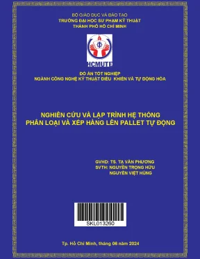 Nghiên cứu và lập trình hệ thống phân loại và xếp hàng lên pallet tự động