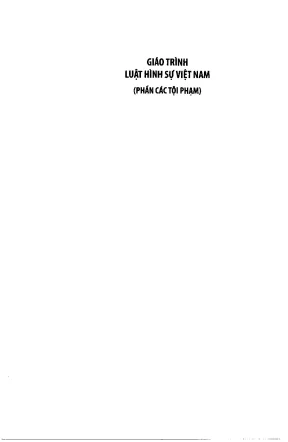 Giáo trình hình sự 1 phần các tội phạm trường đại học kiểm sát hà nội tài liệu ôn thi công chức viện kiểm sát toà án thi hành án