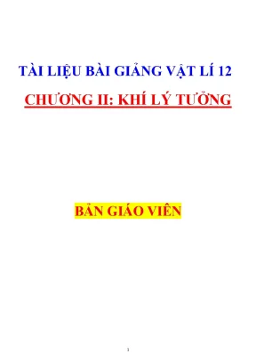 Lý thuyết và bài tập có giải chi tiết vật lý 12 chương trình mới
