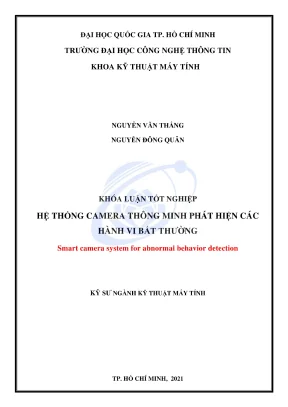 Khóa luận tốt nghiệp kỹ thuật máy tính hệ thống camera thông minh phát hiện các hành vi bất thường