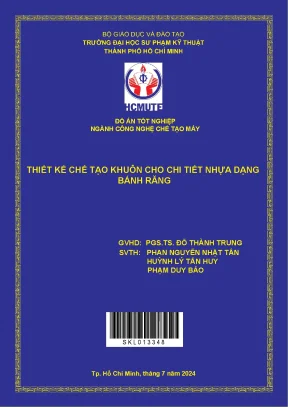 Thiết kế chế tạo khuôn cho chi tiết nhựa dạng bánh răng