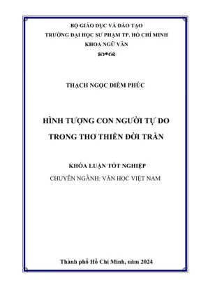 Khóa luận tốt nghiệp ngữ văn hình tượng con người tự do trong thơ thiền đời trần
