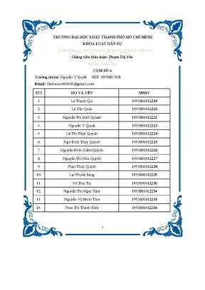 Môn luật hình sự phần chung cụm số 4