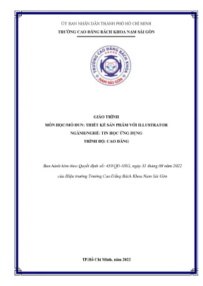 Giáo trình thiết kế sản phẩm với illustrator nghề tin học ứng dụng cao đẳng