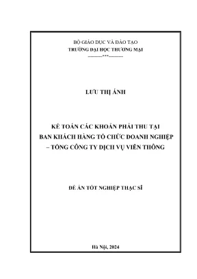 Kế toán các khoản phải thu tại ban khách hàng tổ chức doanh nghiệp tổng công ty dịch vụ viễn thông