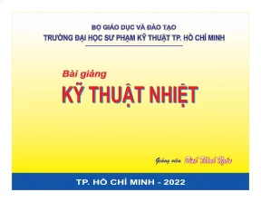 Giáo trình kỹ thuật nhiệt spkt