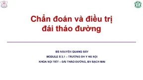 Chẩn đoán và điều đái tháo đường update