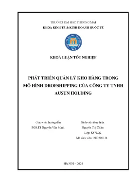 Phát triển quản lý kho hàng trong mô hình dropshipping của công ty tnhh ausun holding