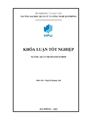 Khóa luận biện pháp nâng cao hiệu quả kinh doanh của công ty tnhh kim khí hải sơn
