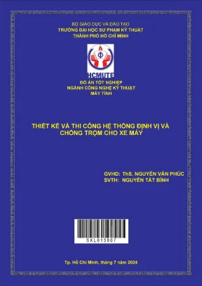 Thiết kế và thi công hệ thống định vị và chống trộm cho xe máy