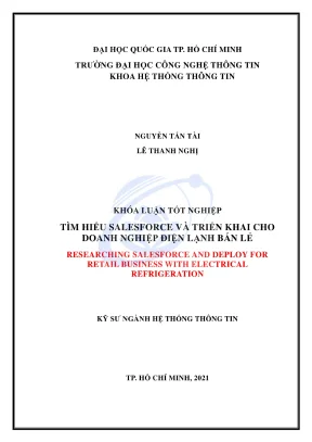 Khóa luận tốt nghiệp hệ thống thông tin tìm hiểu salesforce và triển khai cho doanh nghiệp điện lạnh bán lẻ
