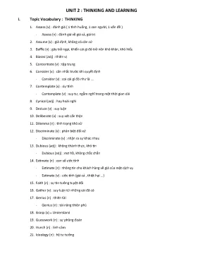 Destination c1 and c2 vocabulary