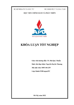 Khóa luận tốt nghiệp giải pháp nâng cao chất lượng cung cấp dịch vụ vận tải đường bộ của công ty quốc tế delta
