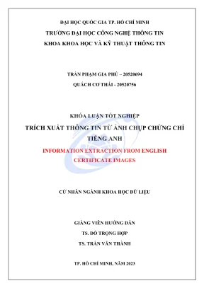 Khóa luận tốt nghiệp khoa học dữ liệu trích xuất thông tin từ ảnh chụp chứng chỉ tiếng anh