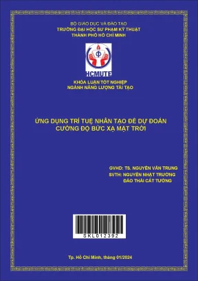 Ứng dụng trí tuệ nhân tạo để dự đoán cường độ bức xạ mặt trời