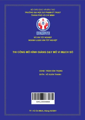 Thi công mô hình giảng dạy mô vi mạch số