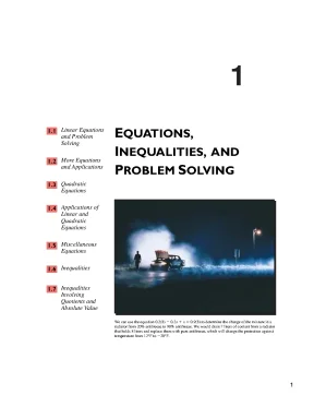 Equations inequalities and problem solving