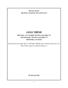 Giáo trình tác nghiệp thương mại điện tử ngành thương mại điện tử cao đẳng
