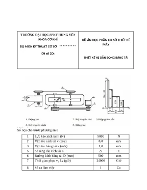 Đồ án cơ sở thiết kế máy