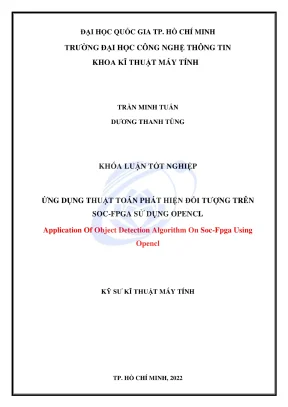 Khóa luận tốt nghiệp kỹ thuật máy tính ứng dụng thuật toán phát hiện đối tượng trên soc fpga sử dụng opencl