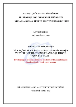 Khóa luận tốt nghiệp truyền thông và mạng máy tính xây dựng nền tảng thương mại sách điện tử tích hợp hệ thống phân loại thông qua bìa sách