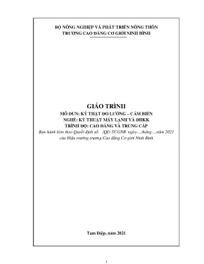 Giáo trình kỹ thuật đo lường cảm biến nghề kỹ thuật máy lạnh và điều hoà không khí cđtc