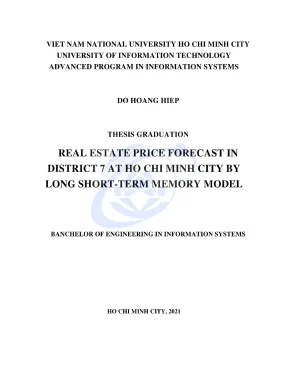 Khóa luận tốt nghiệp hệ thống thông tin real estate forecast in area by recurrent neural network model based on long short term memory