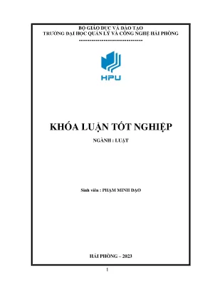 Khóa luận pháp luật về công ty tnhh hai thành viên trở lên và thực tiễn thực hiện pháp luật tại công ty tnhh vạn hương