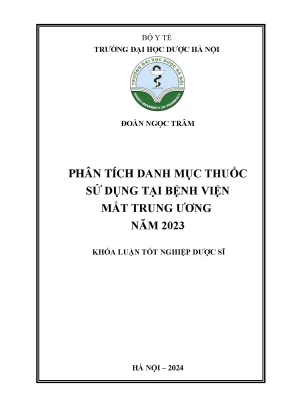 Đoàn ngọc trâm phân tích danh mục thuốc sử dụng tại bệnh viện mắt trung ƣơng năm 2023