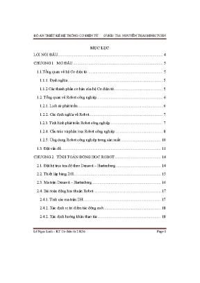 Đồ án thiết kế hệ thống cơ điện tử