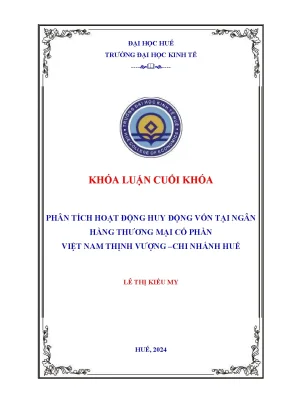 Phân tích hoạt động huy động vốn tại ngân hàng thương mại cổ phần việt nam thịnh vượng