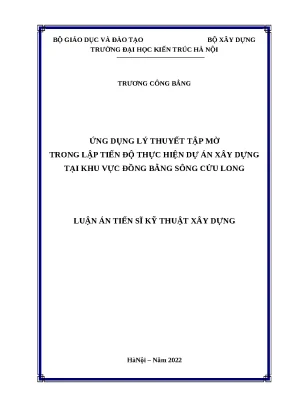 Luận án tiến độ thi công
