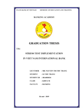 Khóa luận tốt nghiệp ngân hàng stress test implementation in viet nam international bank