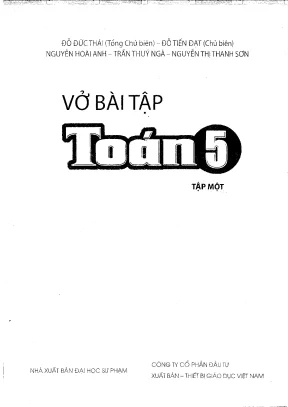 Vở bài tập toán lớp 5 cánh diều