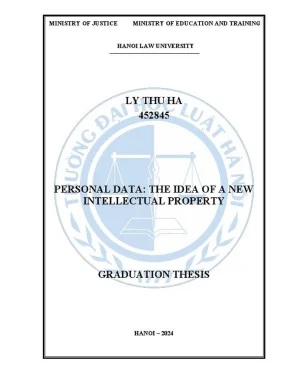 Khóa luận tốt nghiệp personal data the idea of a new intellectual property