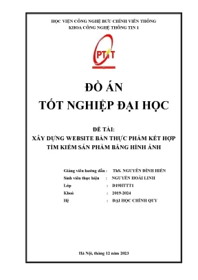 Xây dựng website bán thực phẩm kết hợp tìm kiếm sản phẩm bằng hình ảnh