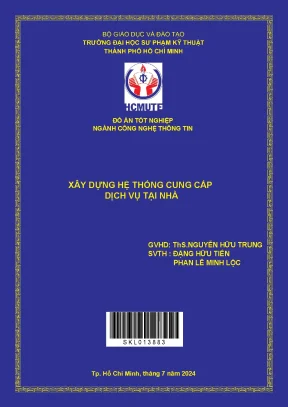 Đồ án tốt nghiệp công nghệ thông tin xây dựng hệ thống cung cấp dịch vụ tại nhà