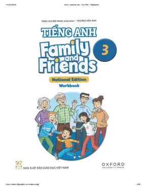 Family and friends national edition grade 3 workbook