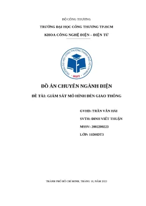 Đồ án đèn giao thông