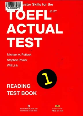 How to master skills for the toefl ibt actual test reading test book 1 nxb tổng hợp 2015 michael a putlack 109 trang