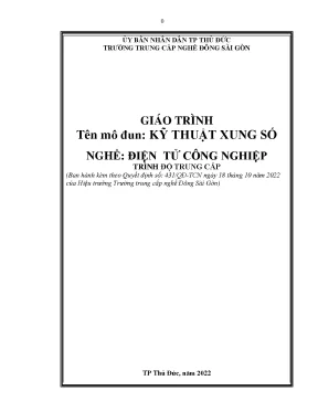 Giáo trình kỹ thuật xung số nghề điện tử công nghiệp trung cấp