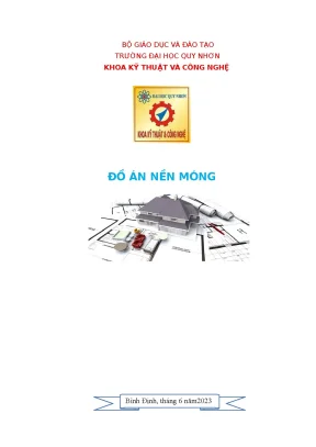 Đồ án nền móng cuối kì